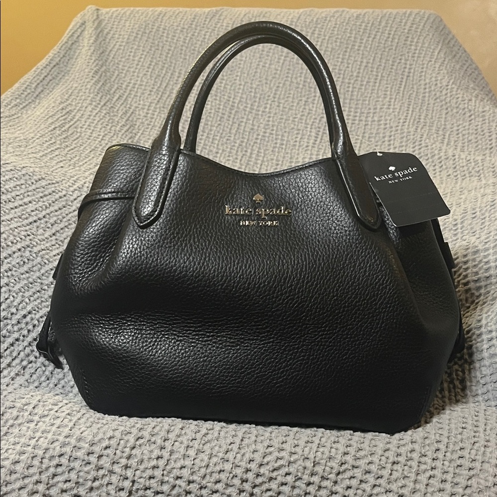 Kate Spade Black Pebbled Satchel